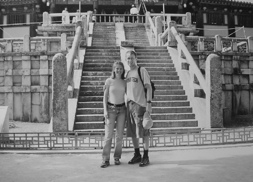 Seth Martin and Mary Martin at Bulguksa in Kyongju, South Korea.