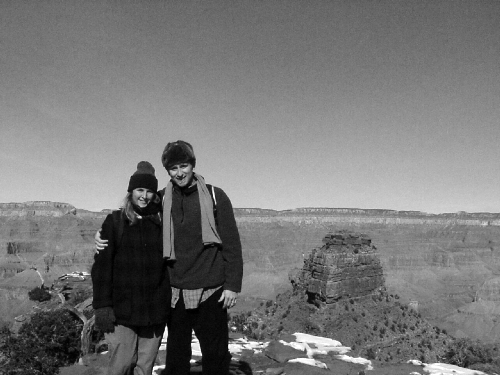 Seth and Mary at the Grand Canyon in Arizona, USA.