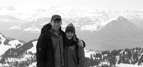 Seth Martin and Mary Martin on Mount Rigi in Switzerland (2008).